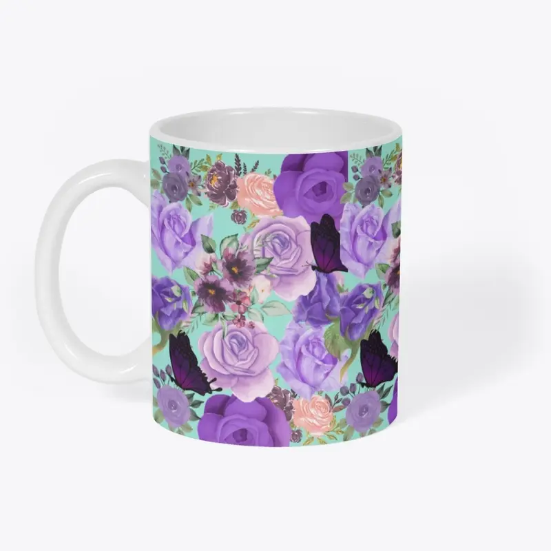 Mug Purple Roses 