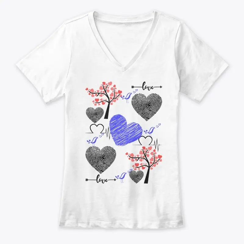 T-shirt Love is Rare as a Fingerprint