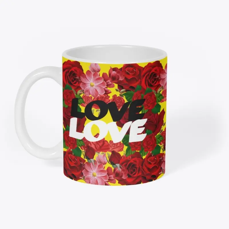 Mug Red ROSES Love