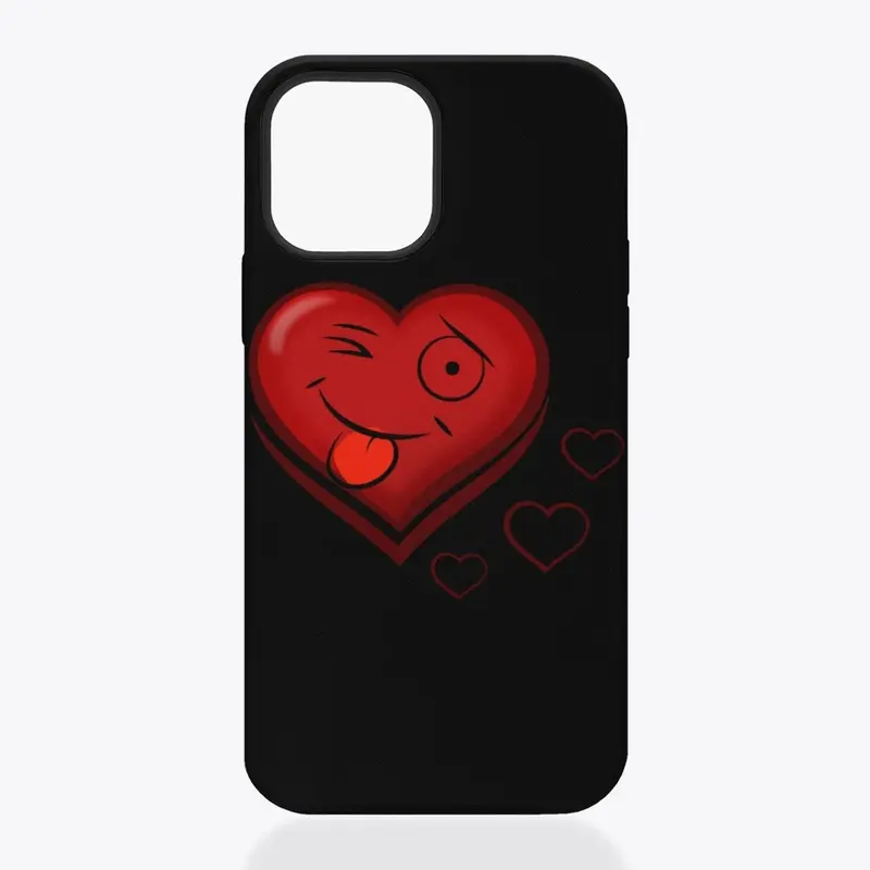 iPhone Phone Case Heart Face