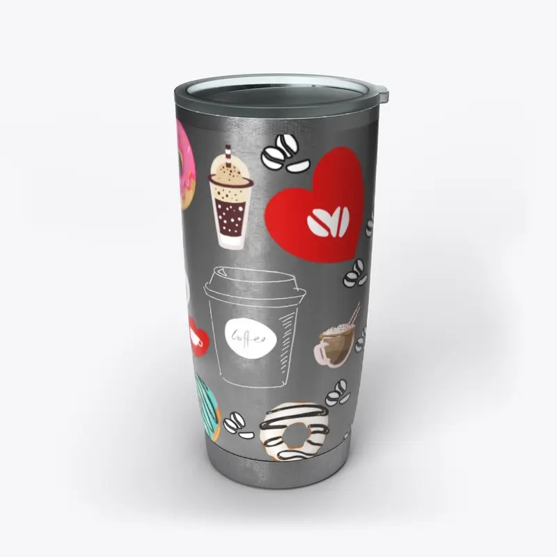 Stainless Tumbler Coffee Love