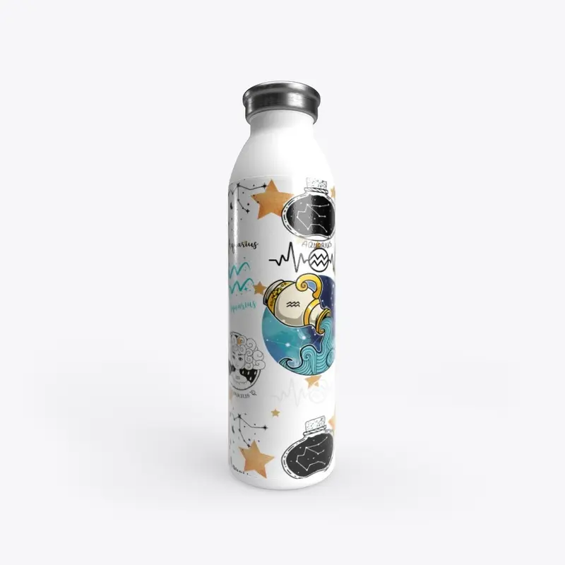 Stainless Water Bottle Aquarius