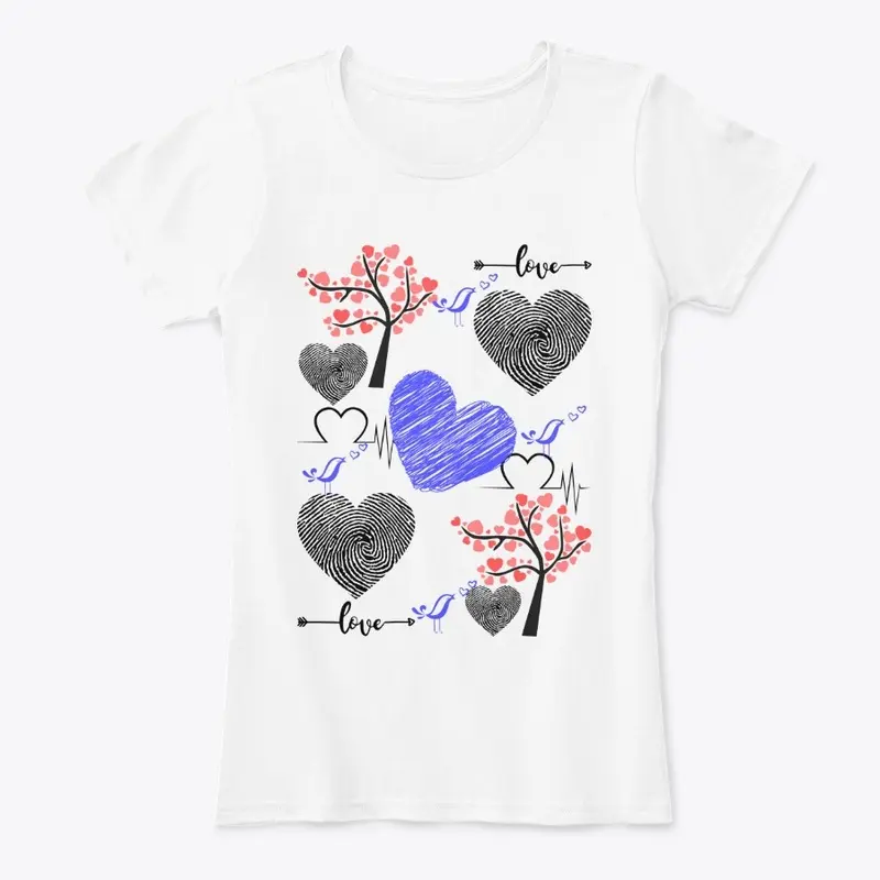 T-shirt Love is Rare as a Fingerprint