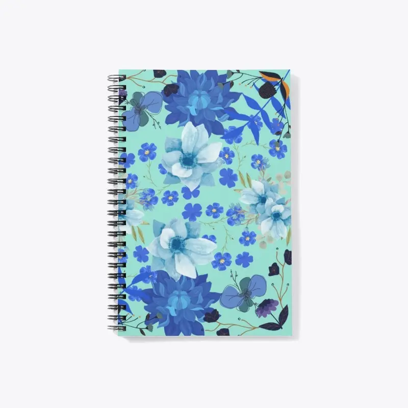 Notebook Blue floral