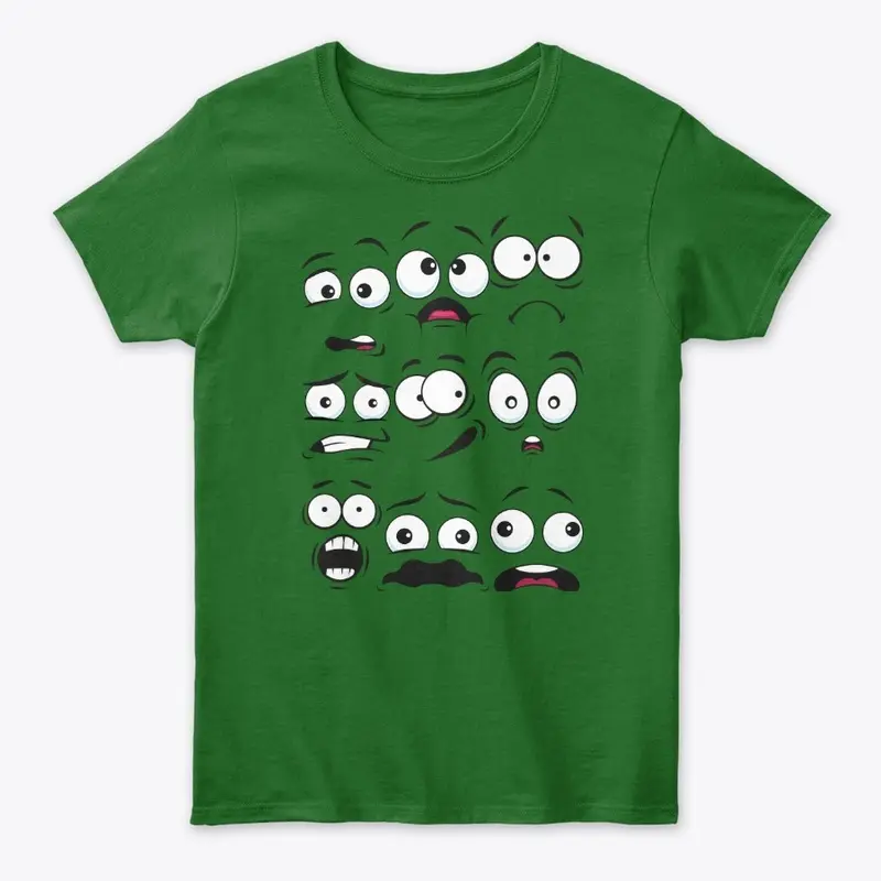 T-shirt Faces Huh...