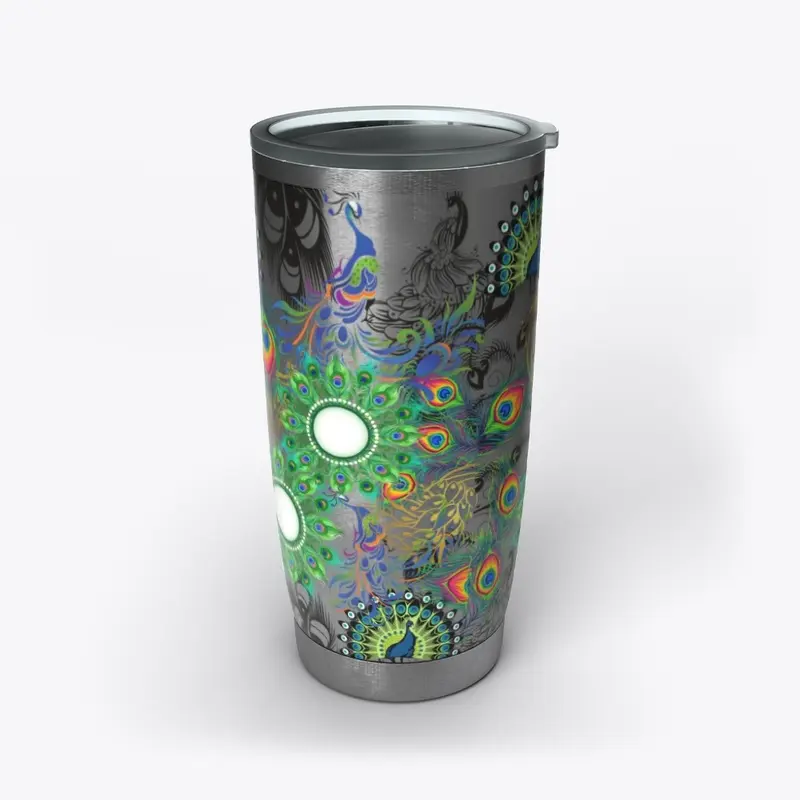 Stainless Tumbler Peacock 