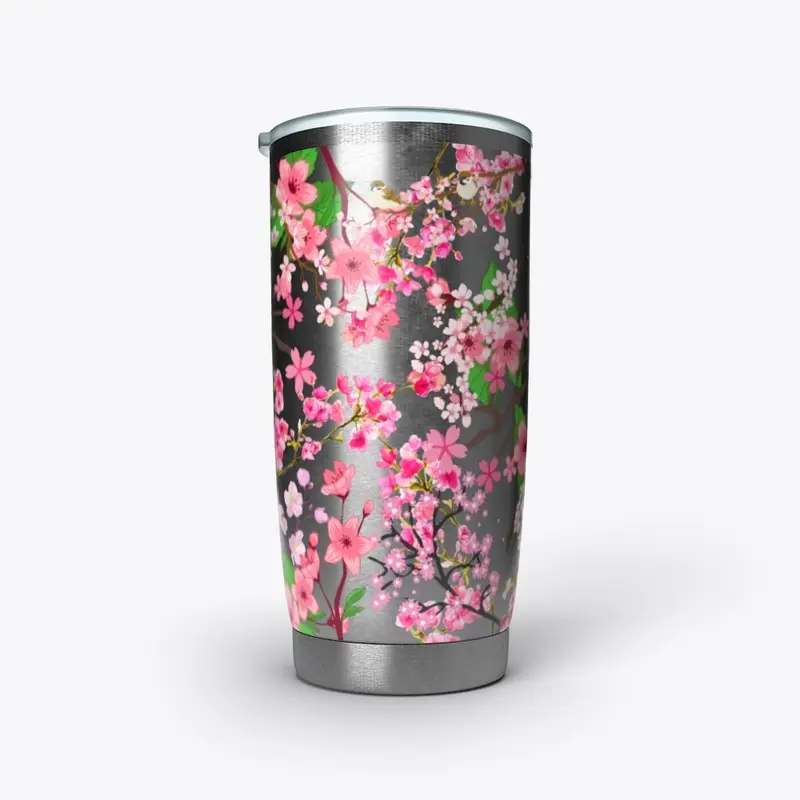 Stainless Tumbler Cherry Blossom